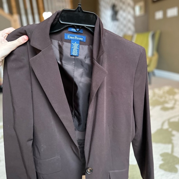Evan-Picone Brown Blazer - Picture 3 of 5